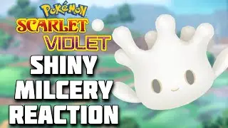 SHINY MILCERY FULL REACTION! Pok&eacute;mon Scarlet and Violet Shiny Highlight! #shinypokemon