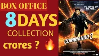 Commando3 box office collection,8 days collection, total budget,100crore entry, critics, review.
