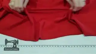 Rubyjam Fabric - Red Jersey Knit, Stretch Knit Cotton Lycra