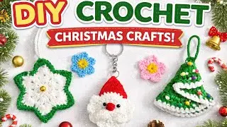 Crochet Santa Claus Very easy - Crochet Christmas ornaments 🎄🎅/ gift / Decorations#christmas 