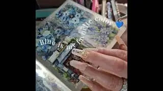 ASMR Blue is my Favorite Color sticker book: Journal with Me soft aesthetics ASMR 