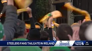 Steelers fans tailgate in Ireland before Dublin game