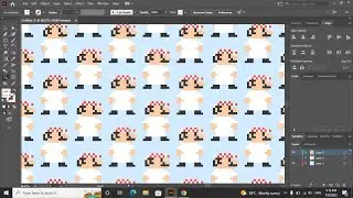 mario pixel speed art - illustrator tutorial