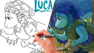 How To Draw DANIELA PAGURO From LUCA | EASY DISNEY DRAWING