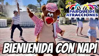 [4K] PARQUE DE ATRACCIONES DE MADRID 2023 - BIENVENIDA CON NAPI
