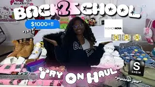 $1000+ BACK TO SCHOOL TRY ON HAUL!! ྀིྀི ☆ | Ed hardy, shein , kurt gieger, etc || JORDYNNSAMIYA