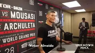 Weber Almeida - Bellator 228 Post Fight Scrum
