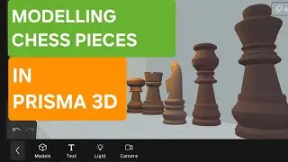 How to make 3D chess pieces in android ♟️🧩 || 3D Modelling in Prisma 3D #prisma3d #prisma3dmodeling