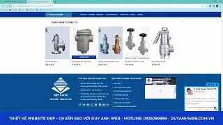 Mẫu Website B&aacute;n H&agrave;ng Chuẩn Seo - Giao diện Demo Van C&ocirc;ng Nghiệp M&atilde; Số VCNC1