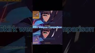 Skirk weapon comparison! Absolution vs calamityofeshu ⚔️ #genshinimpact #skirk#c0skirk#skirkweapon