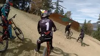 Snow Summit Bike Park, Big Bear MTB DH with No Chain, Aaron Gwin Oct 16, 2016
