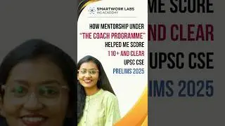 How The Coach Programme & Mentorship Helped Me Clear UPSC Prelims 2025 #upsc2025