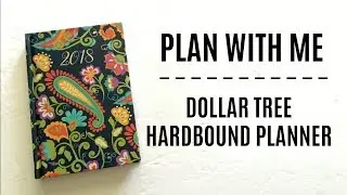 ПЛАНИРУЙТЕ СО МНОЙ | Планировщик Dollar Tree в твердом переплете | Минималистичные наклейки