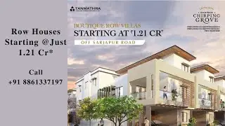 | Location Capture by Drone | Shriram Chirping Groove | Villas @ Sarjapur Road |Call +91 8861337197