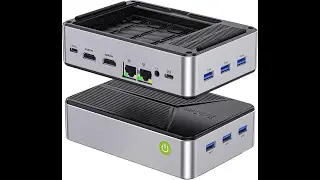 GMKtec Mini PC NAS, G9 Intel N150 Dual Boot Linux Desktop Computer 12GB DDR5 64GB