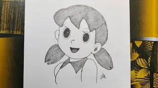 How to Draw Shizuka from Doraemon | Easy drawing ideas for beginners| Tiny Tale #17 