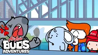 Stuck on a Boat!! - Whale Watching @AirAsiaBuds | Fun Animal Cartoons for Kids