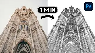 Turn Photo into Pencil Sketch in 1 min Photoshop Tutorial
