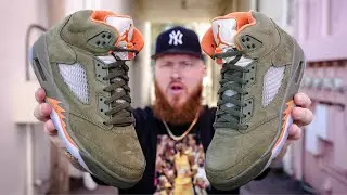 DON'T BUY THE AIR JORDAN 5 OLIVE SNEAKERS WITHOUT WATCHING THIS! (Early In Hand Review)