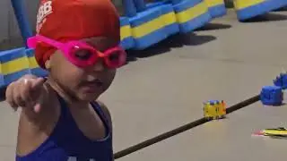 A pequena sereia na natação