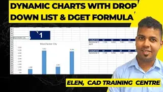 Building Dynamic Chart in Excel with Data Validation and DGET Formula