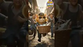 #cat #thiefcat #aicartoon #funny #funnyshorts #tiger #viralshorts #viralcartoonshorts #catvideos