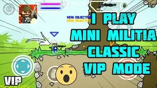 I play Mini militia Classic V.I.P Mode || 1 vs 1 custom with random player in mmc
