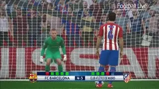 Barcelona vs Atletico Madrid | Penalty Shootout | PES 2017 Gameplay | UEFA Champions League final
