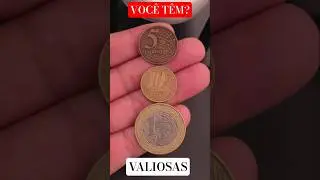 🔥 As tr&ecirc;s moedas valiosas do reais 10 centavos e 5 centavos 1999 e a escassa 1 real 1999 ❗