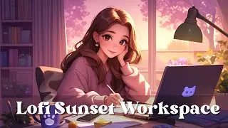 Lofi Study Music with a Sunset Workspace 🌆 Lofi Hip Hop To Relax/Chill/Work