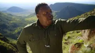 Join South African comedian Themba Robin on safari... in a national park.