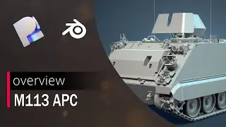 M113 APC High-Detailed 3D-Model | Overview