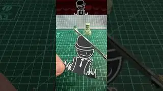 ✂️ Scissors cut Phase 777 Black✂️ #scissors #asmr #sprunkiincredibox #phase777 #sprunki #black