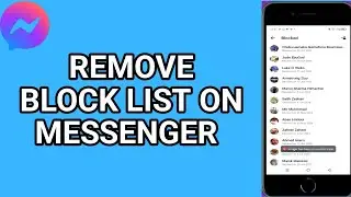 How to Remove Block List in Messenger | Delete Block List on Messenger (2026)