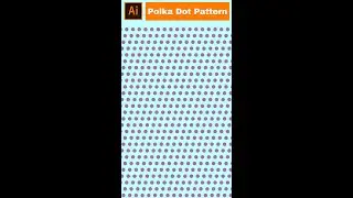 Create Polka Dot Patterns in Adobe Illustrator in 1 Minute #shorts #illustrator #illustratortips