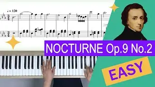 Ноктюрн Шопена Op. 9 No. 2 | Простые пьесы для начинающих на фортепиано