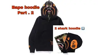 bape x undefeated double shark jacket