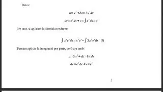 Integraci&oacute; per parts