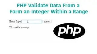 PHP Validate Data From a Form an Integer Within a Range