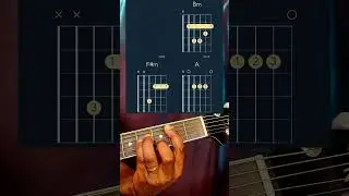 Bm F#m A progression/guitar chords/guitar tutorial/guitar lesson/#guitar #viralvideo
