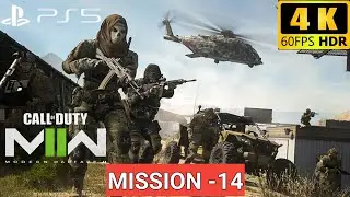 Call of Duty Modern Warfare 2 Part 14: Hindsight - Full Mission Walkthrough (PS5 4K 60FPS)