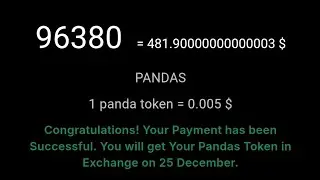 Pandas Airdrop  #panda #airdrop #crypto #dollar #viralvideo