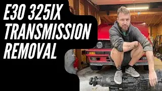 E30 325ix manual transmission removal | '85 Garage