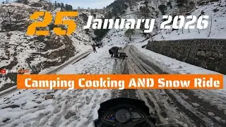 Camping cooking and Snow Ride | Pahari Vlog | Snowfall in gulmarg kashmir |