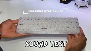 Quiet Keyboard? Lubed Silent Glacier Switches Sound Test - Higround Opal Base 65 #keyboard