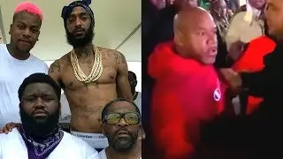 Nipsey Hussle's CRIP HOMIES and Bodyguard HOOK OFF on Wack100, &ldquo;LET IT OUT CUZ&rdquo; (EXTENDED FOOTAGE)