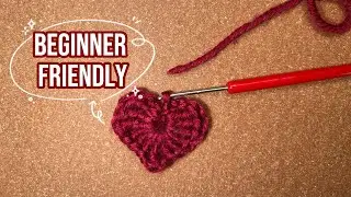 Easy Crochet Heart | Step by Step Tutorial 