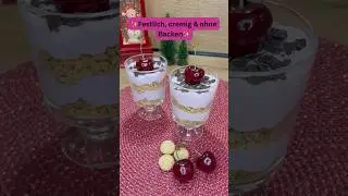 ✨Festliches Amarena-Glas-Dessert | No Bake & schnell✨