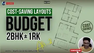 Budget 2BHK + 1RK Planning (32&rsquo;x50&rsquo;) | Cost-Saving House Design | AutoCAD LIVE | Rupesh range