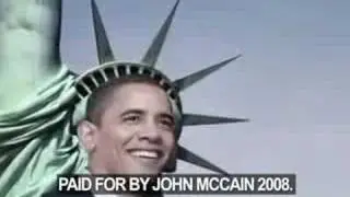 McCain Racist ad with Obama on Money